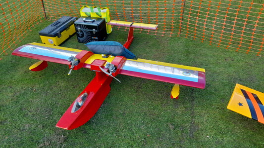Size is deceptive, probably a couple of 40 size engines